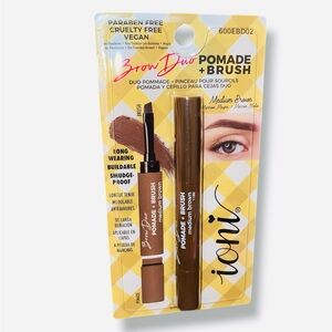 Medium Brown Eyebrow Brush + Pomade Duo
